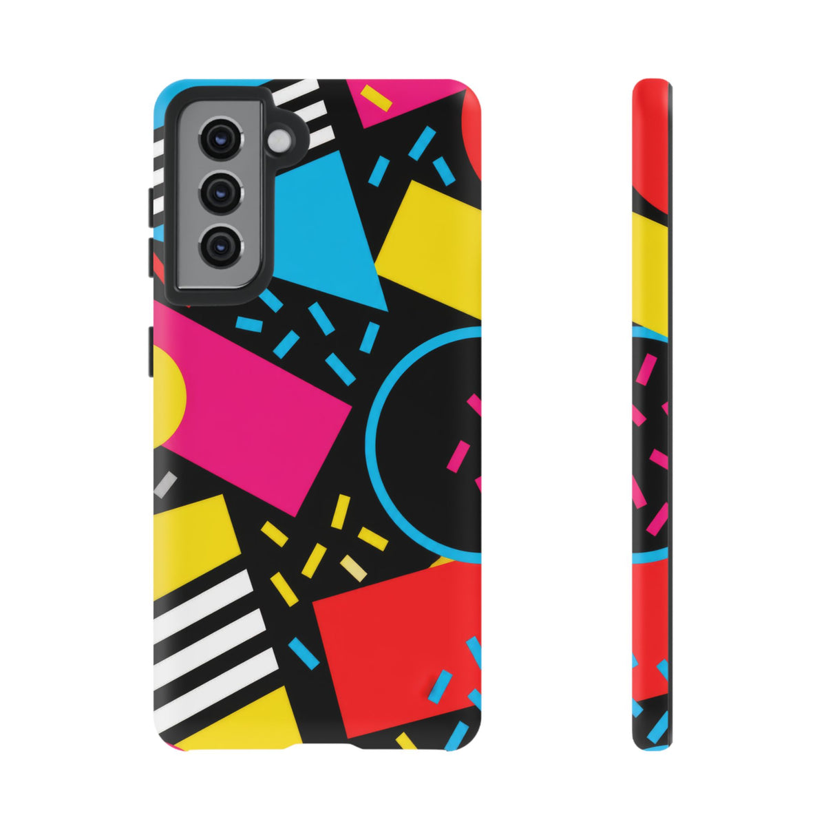 Midnight Confetti Samsung Galaxy Tough Case | Bright Abstract on Black
