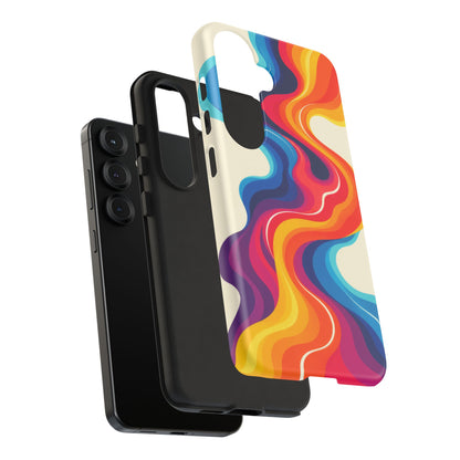 Chromatic Current Samsung Galaxy Tough Case | retro waves