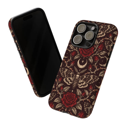 Velvet Moth Masquerade iPhone Tough Case | gothic moth