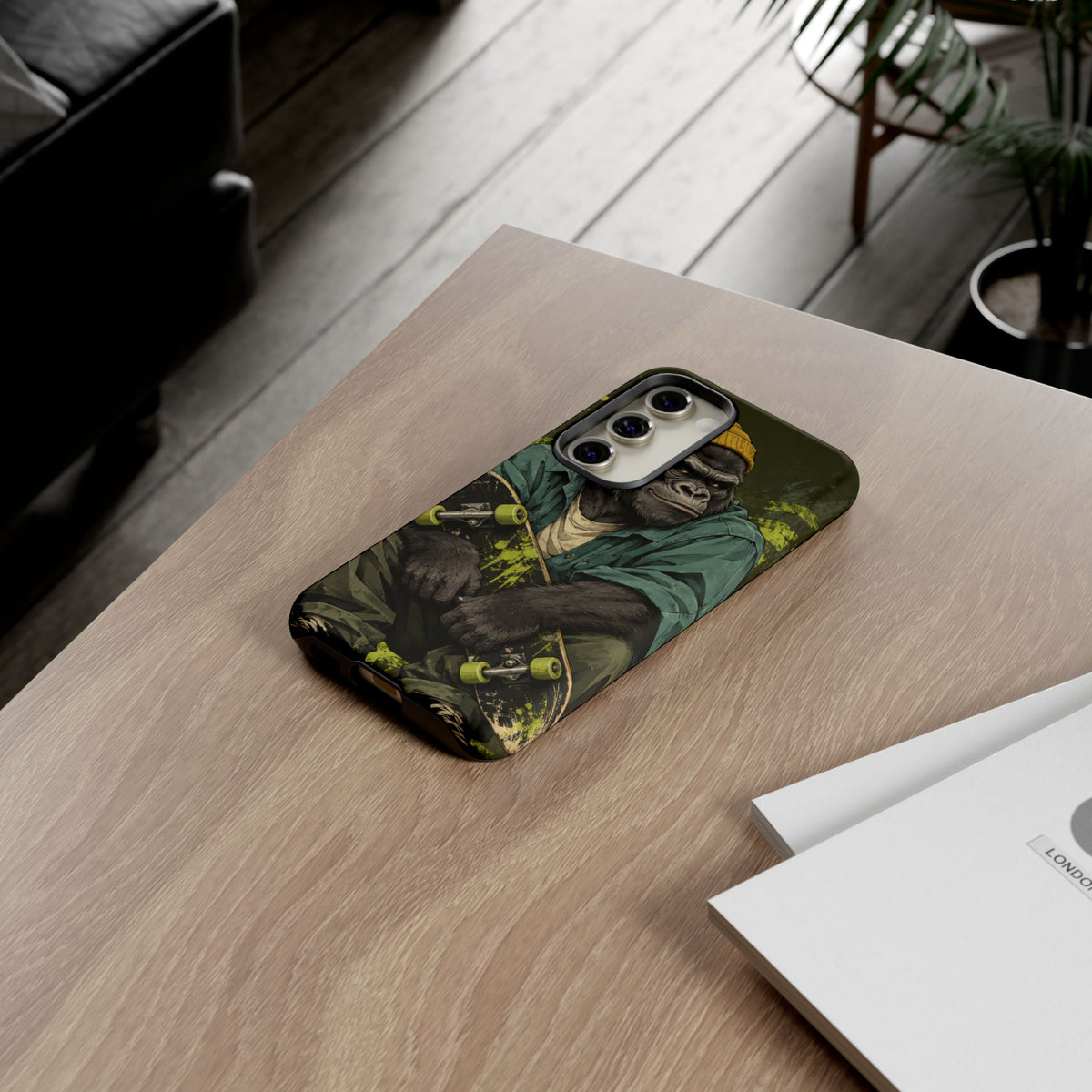 Concrete Jungle Samsung Galaxy Tough Case | Skater Gorilla Illustration