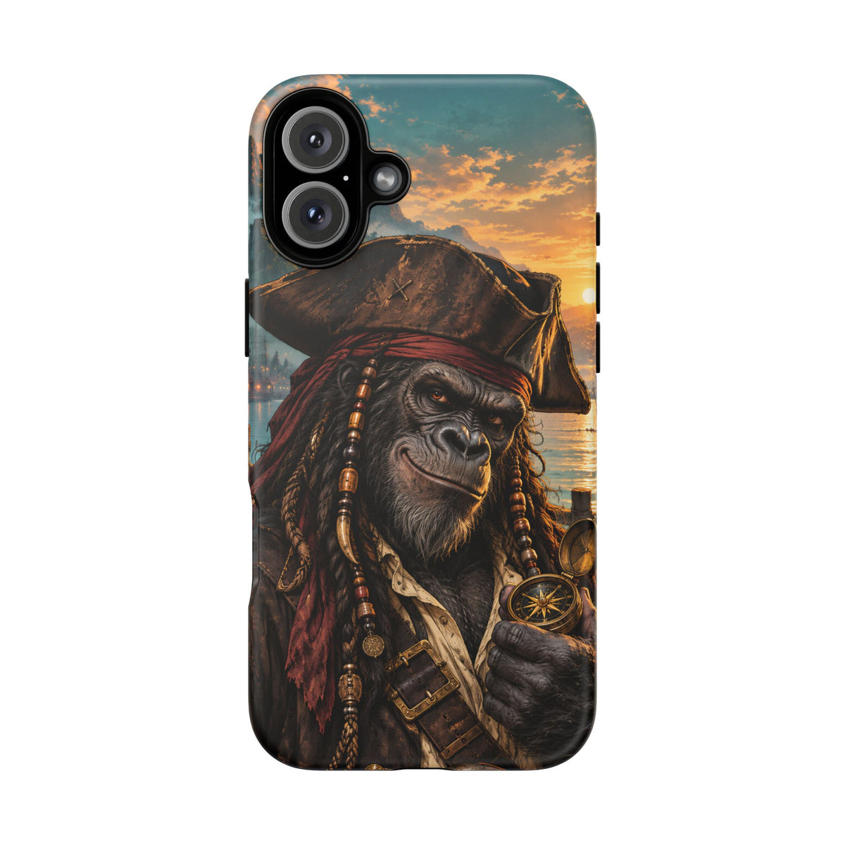 Pirate Gorilla iPhone Tough Case | Captain Silverback
