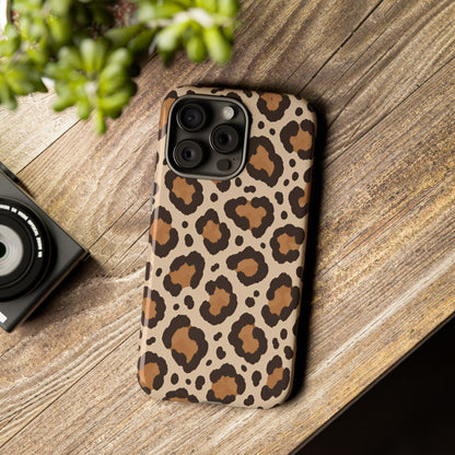 Leopard Print iPhone Tough Case | Cocoa Wildcat