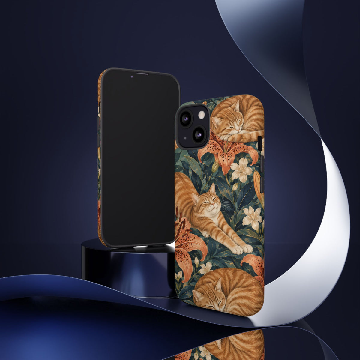 Tiger Lily Tabby iPhone Tough Case | tabby cats