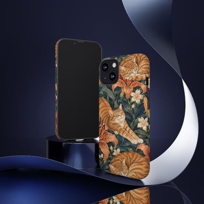 Tiger Lily Tabby iPhone Tough Case | tabby cats