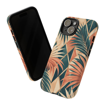Coral Palm Pavilion iPhone Tough Case | art deco