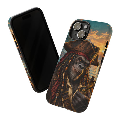 Pirate Gorilla iPhone Tough Case | Captain Silverback