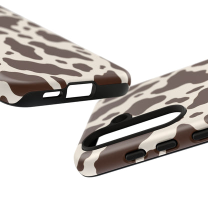 Cocoa Ranch Samsung Galaxy Tough Case | Brown Cow Print