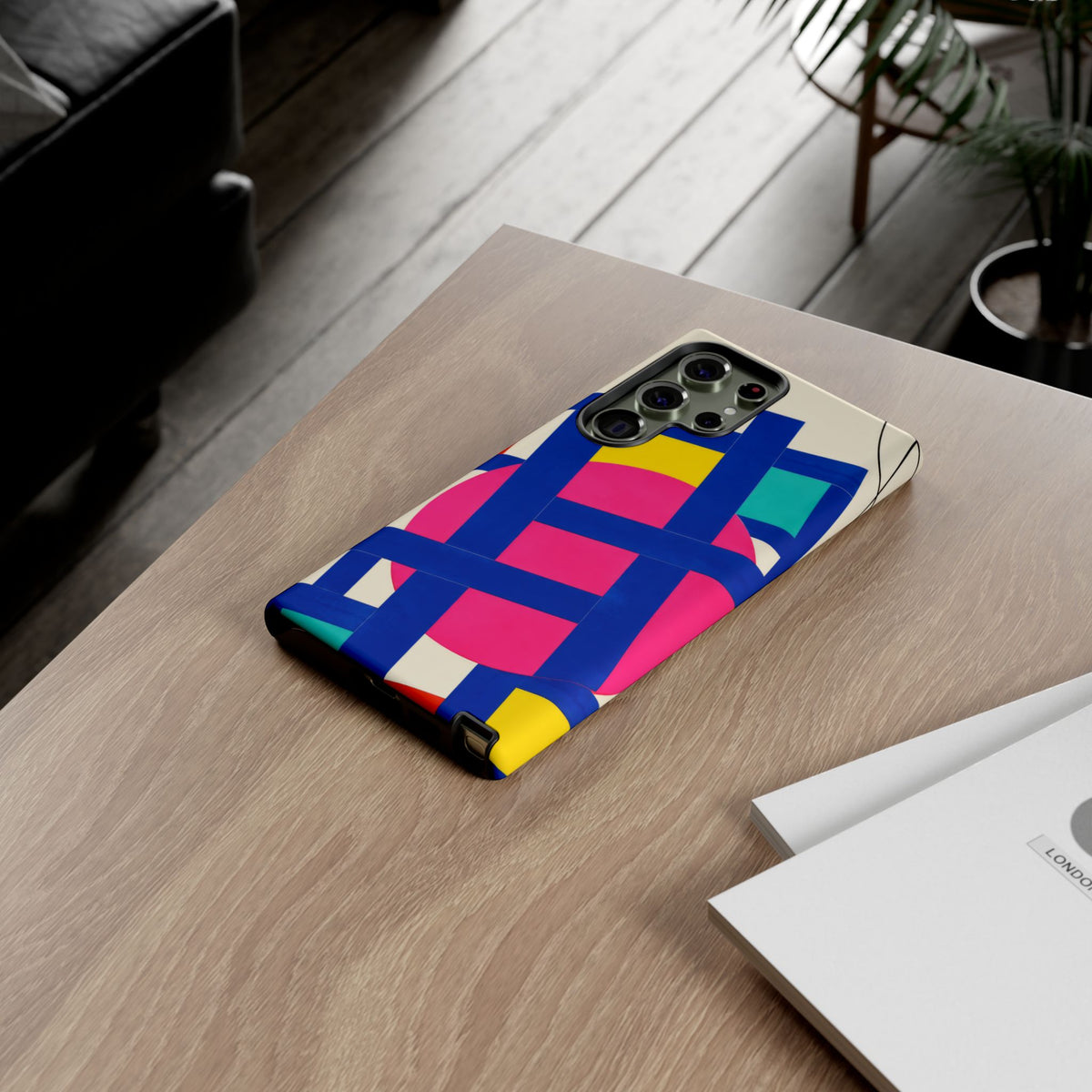 Chromatic Mischief Samsung Galaxy Tough Case | Geometric Color Block Art