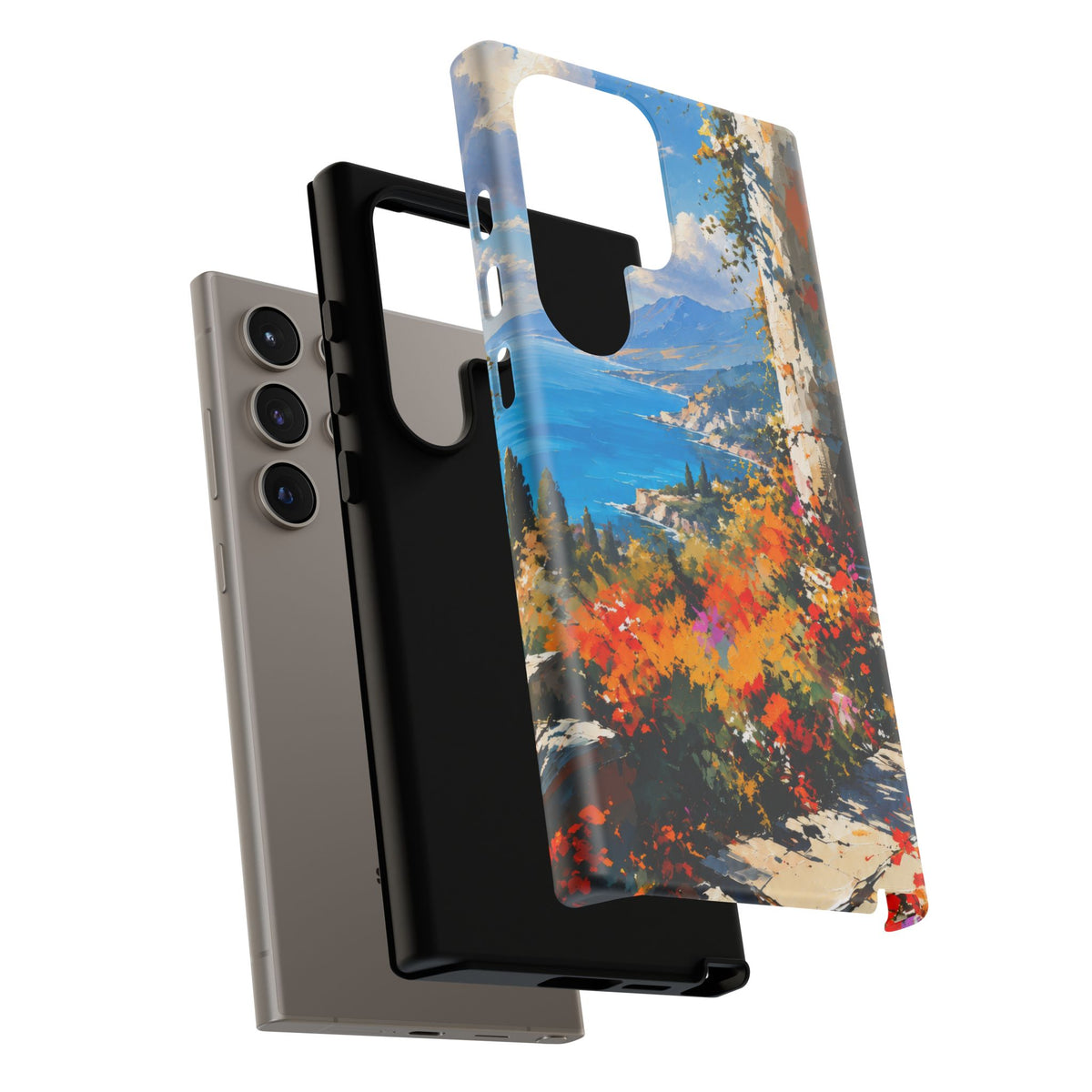 Azure Sanctuary Samsung Galaxy Tough Case | Painterly Coastal Landscape