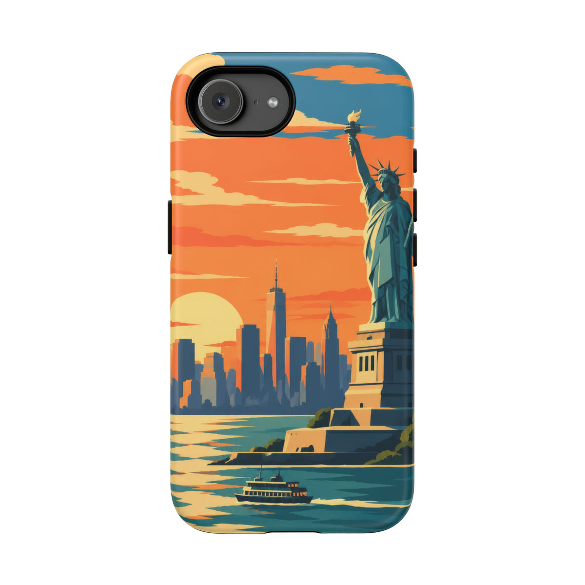 New York City — Harbor Liberty iPhone Tough Case