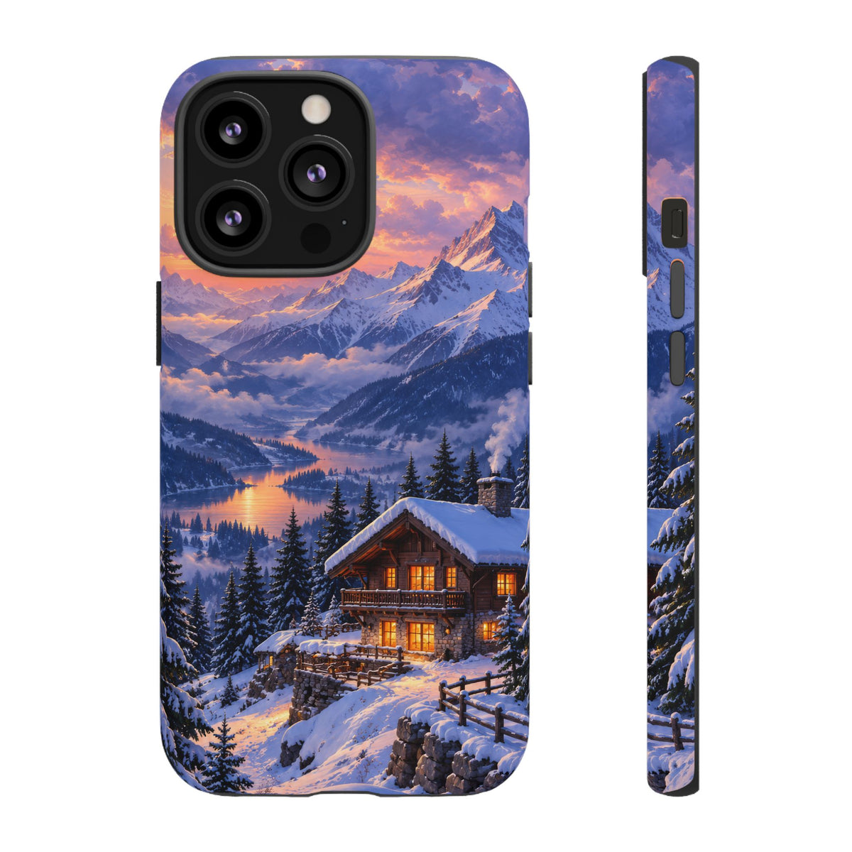 Alpine Hearth iPhone Tough Case | winter cabin