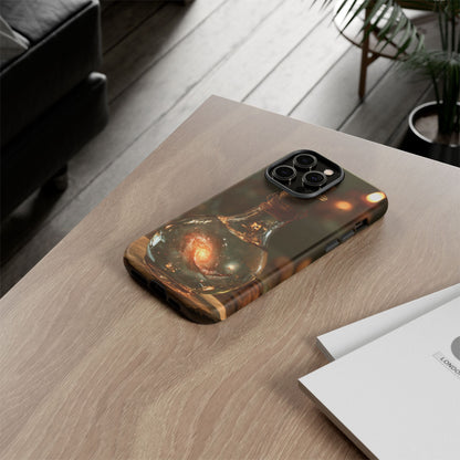Bottled Cosmos iPhone Tough Case | Galaxy in an Antique Bottle