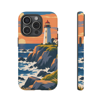 Lighthouse — Atlantic Beacon iPhone Tough Case