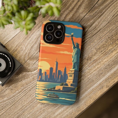 New York City — Harbor Liberty iPhone Tough Case
