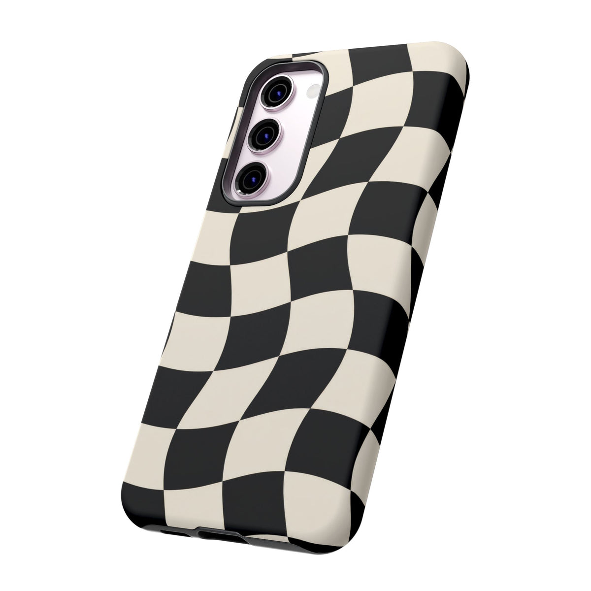 Liquid Check Samsung Galaxy Tough Case | Wavy Checkerboard