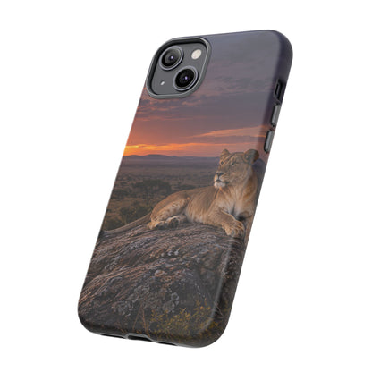 Lioness in the Blue Hour iPhone Tough Case