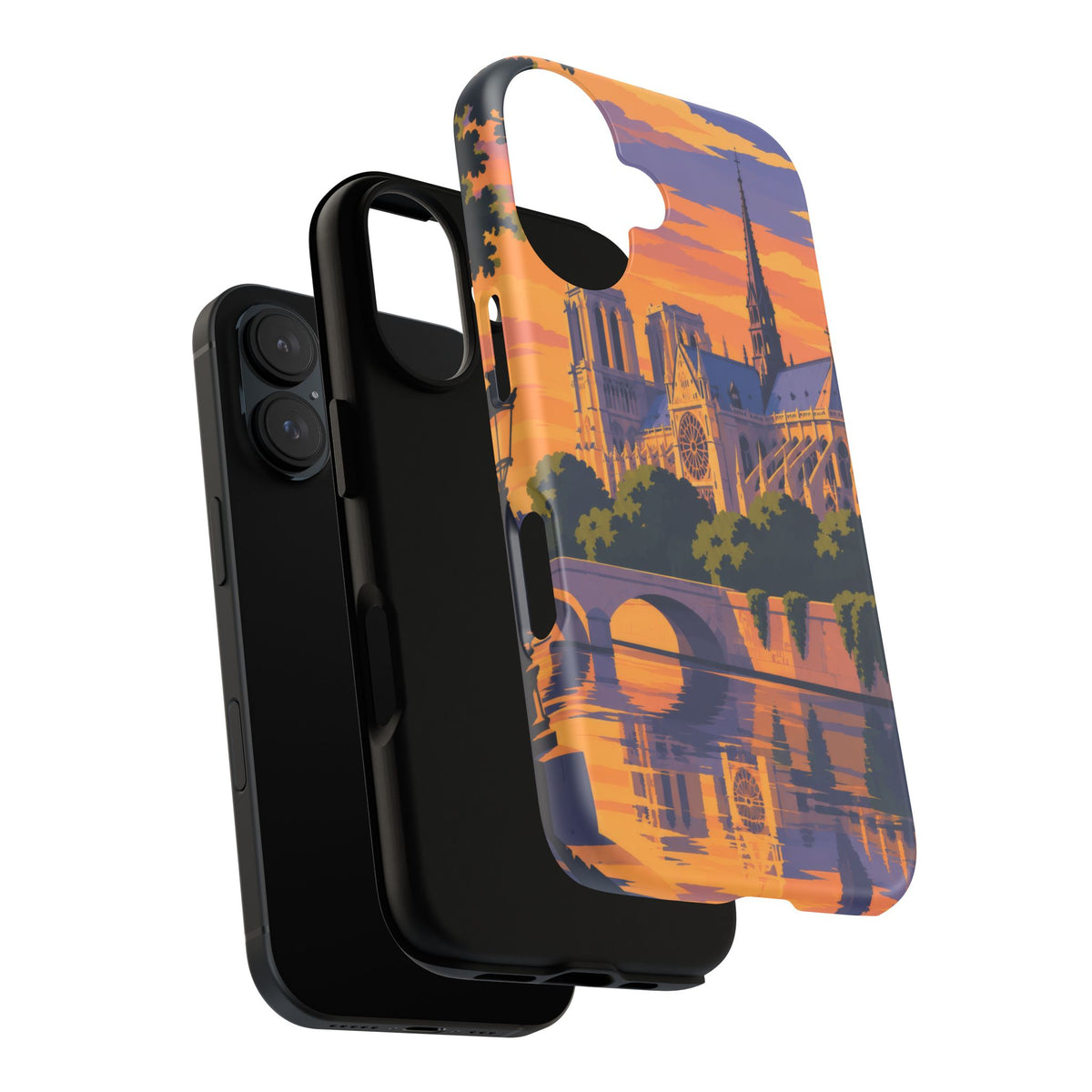 Notre Dame — Cathedral Twilight iPhone Tough Case