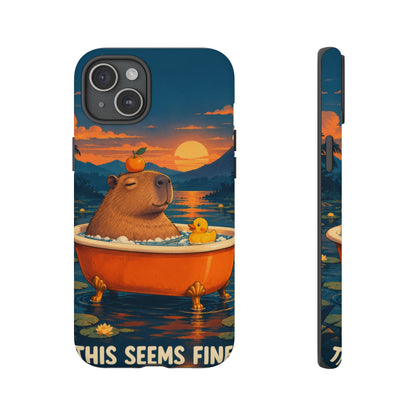 Minor Inconvenience iPhone Tough Case | funny capybara