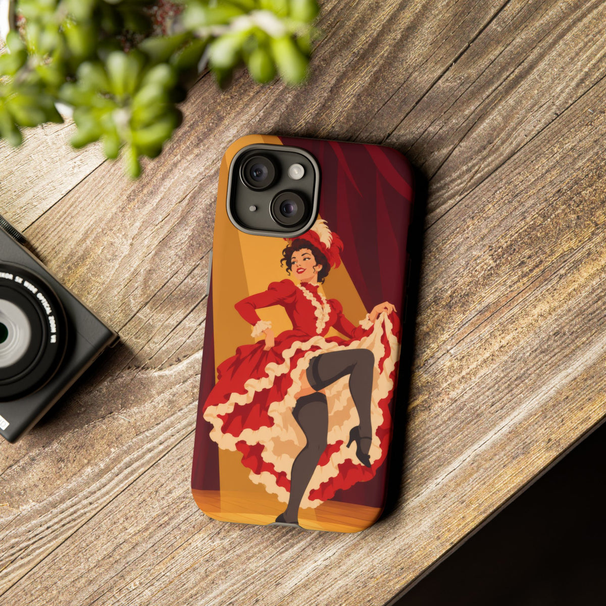 Moulin Rouge Dancer — Crimson Cabaret iPhone Tough Case | cabaret dancer