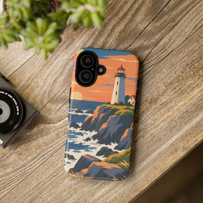 Lighthouse — Atlantic Beacon iPhone Tough Case