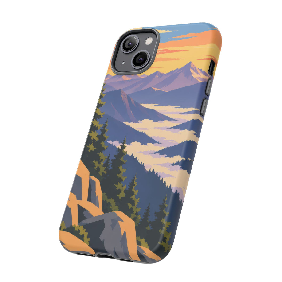 Misty Mountains — Amethyst Pass iPhone Tough Case