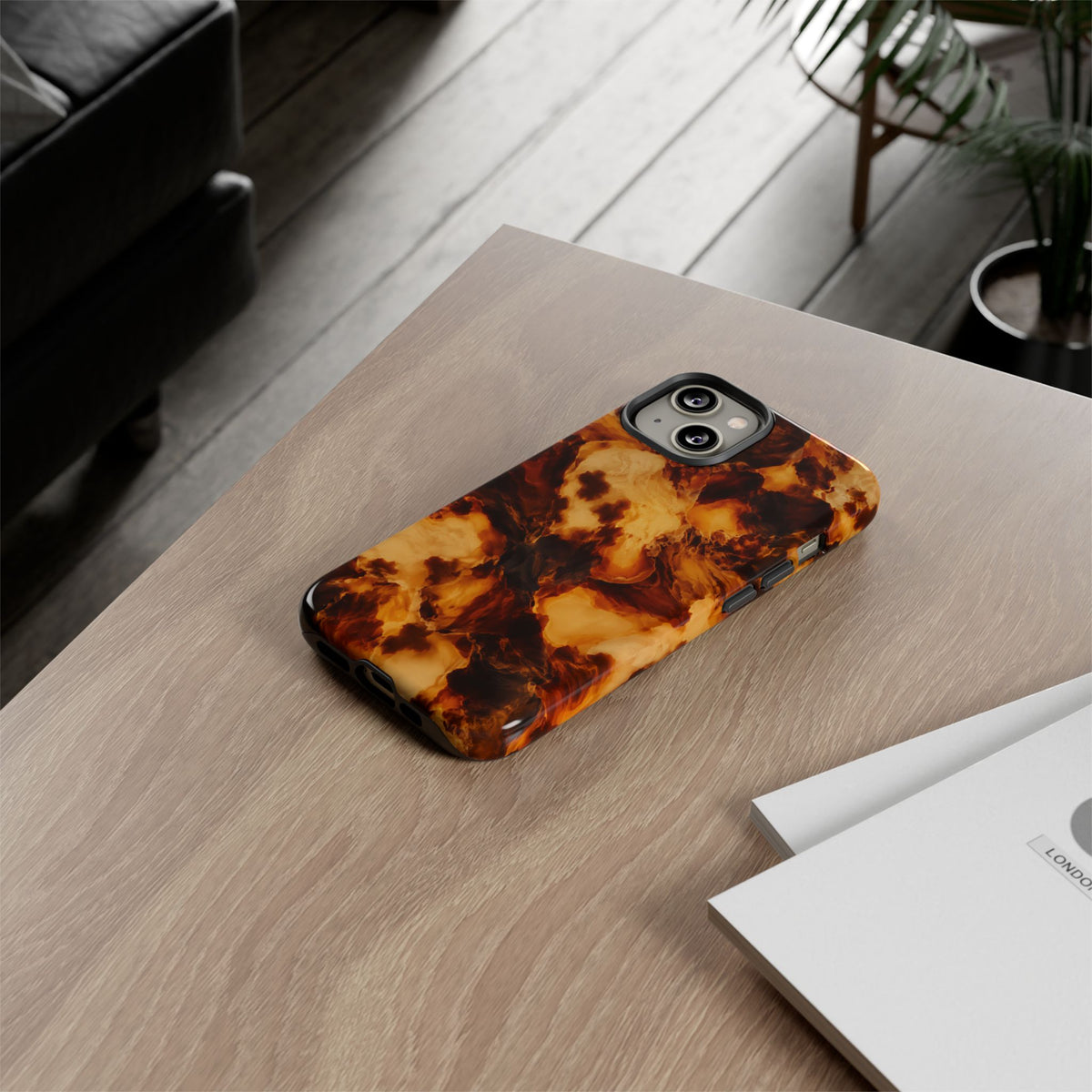 Amber Marble iPhone Tough Case | Amber Mosaic