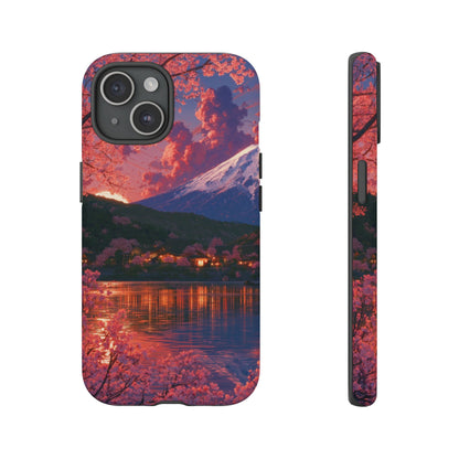 Sakura Lakeside Village iPhone Tough Phone Case