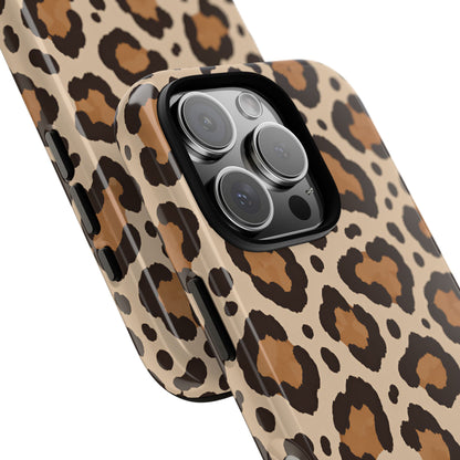 Leopard Print iPhone Tough Case | Cocoa Wildcat
