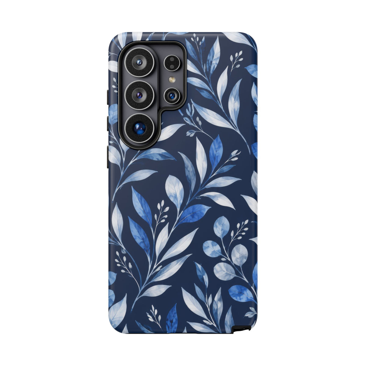 Blue Hour Botanical Samsung Galaxy Tough Case | Blue Botanical Leaf Pattern