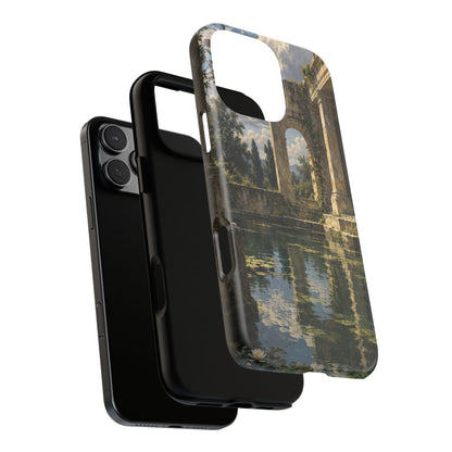 The Flooded Court iPhone Tough Case | Ancient Garden Landscape