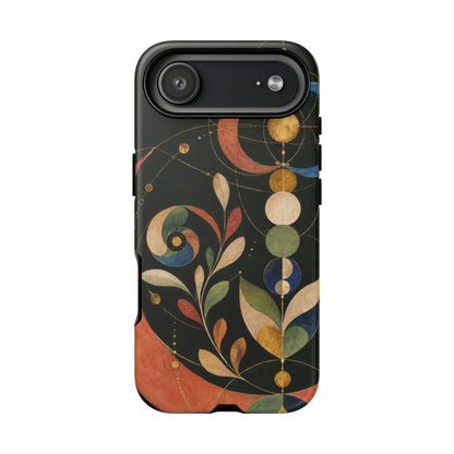 Orbital Garden iPhone Tough Case | Celestial Botanical Geometry