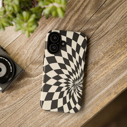 Twist Theory iPhone Tough Case | Optical Checkerboard