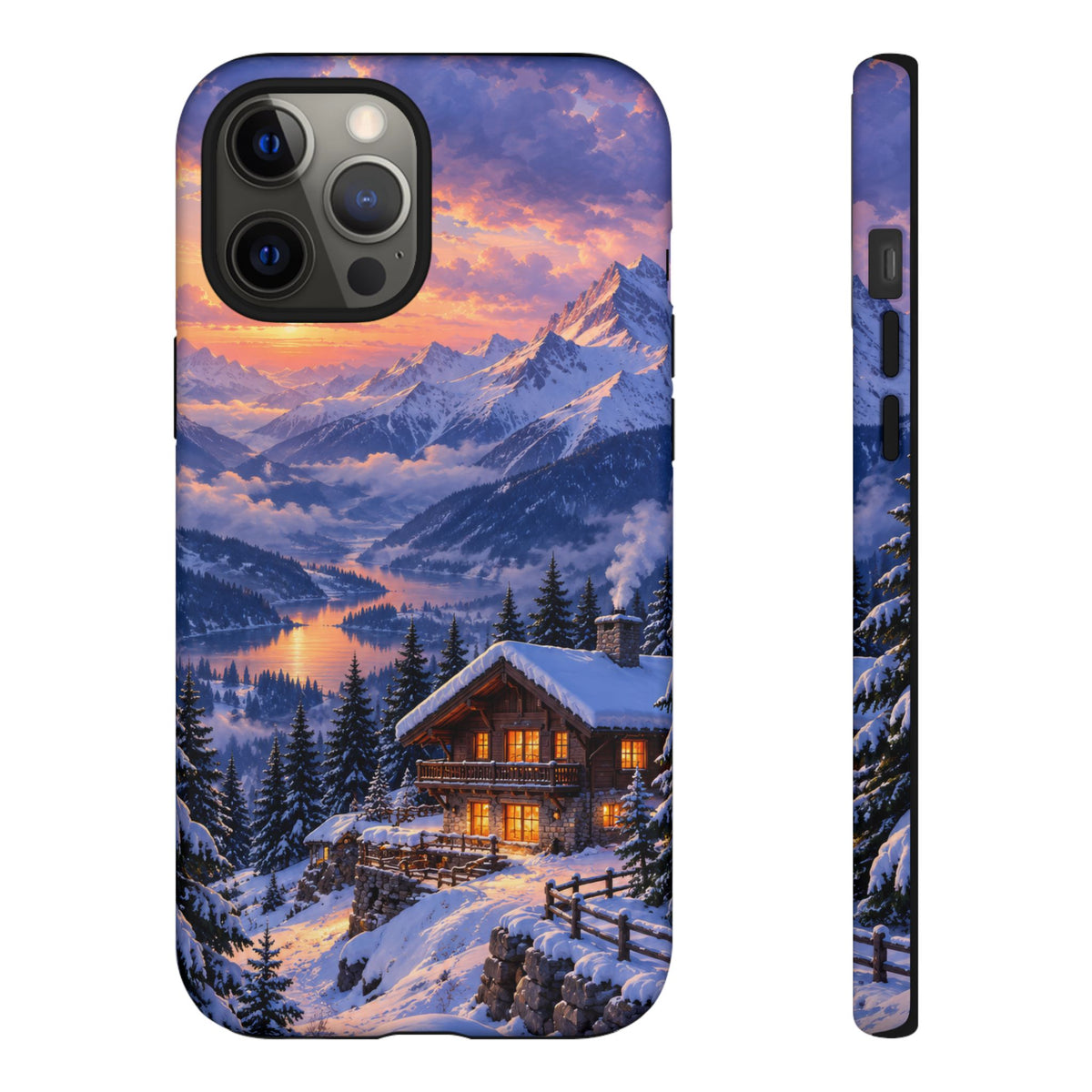 Alpine Hearth iPhone Tough Case | winter cabin