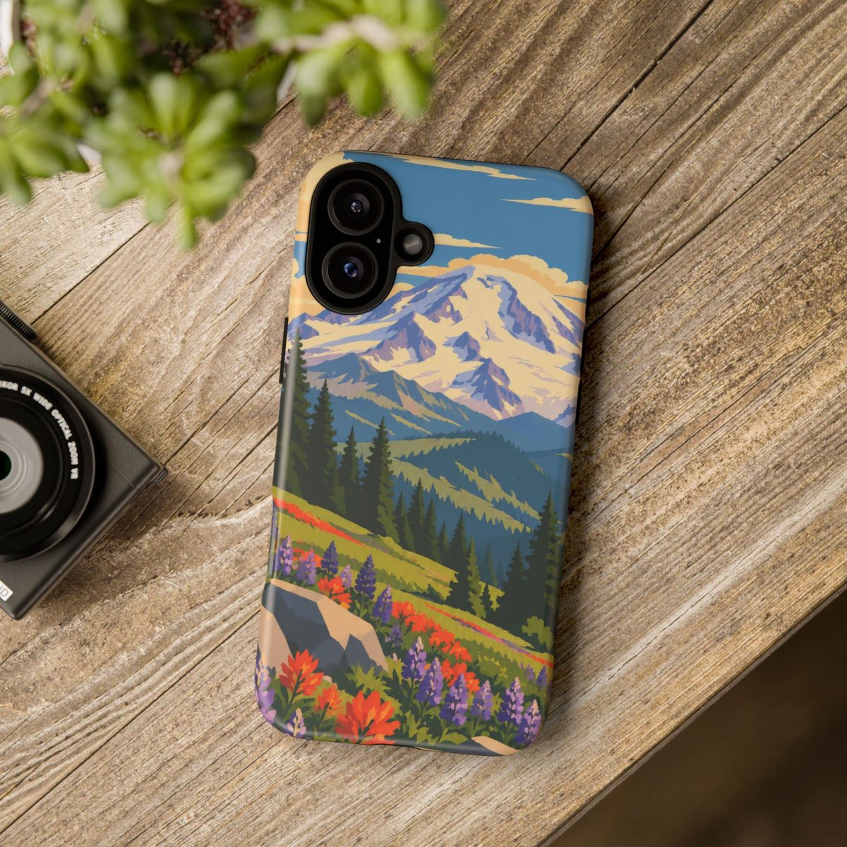 Mount Rainier — Meadow Radiance iPhone Tough Case