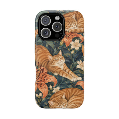 Tiger Lily Tabby iPhone Tough Case | tabby cats