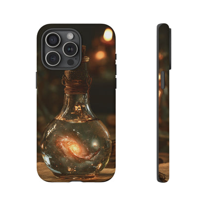 Bottled Cosmos iPhone Tough Case | Galaxy in an Antique Bottle