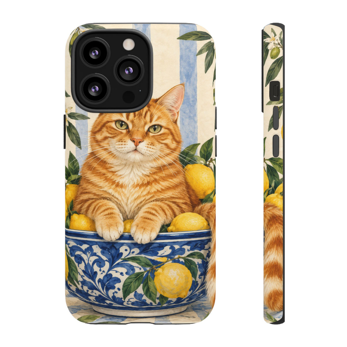 Citrus Inspector iPhone Tough Case | ginger cat