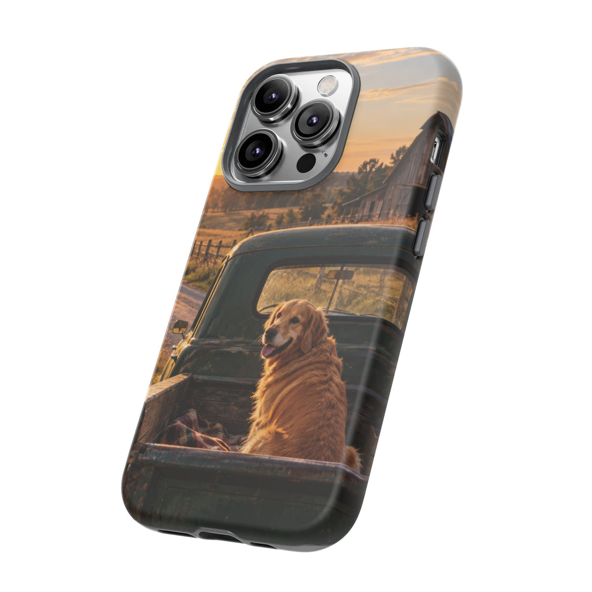 Sunday Road Golden iPhone Tough Case | golden retriever