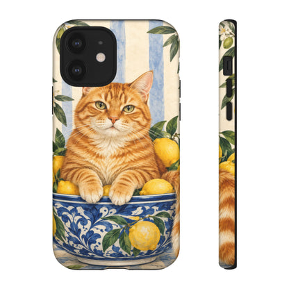 Citrus Inspector iPhone Tough Case | ginger cat