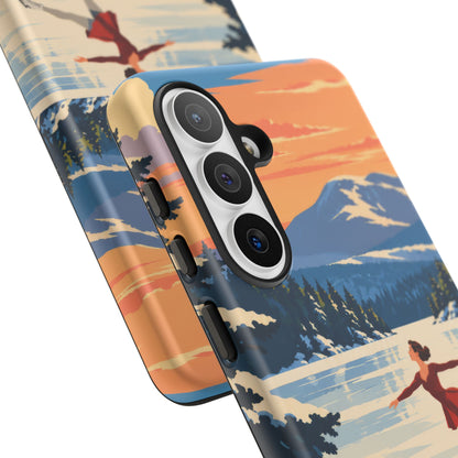 Lake Placid Skater — Winter Glide Samsung Galaxy Tough Case