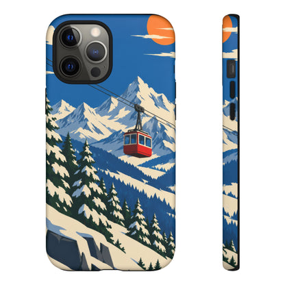 Swiss Skiing — Lift to the Sky iPhone Tough Case