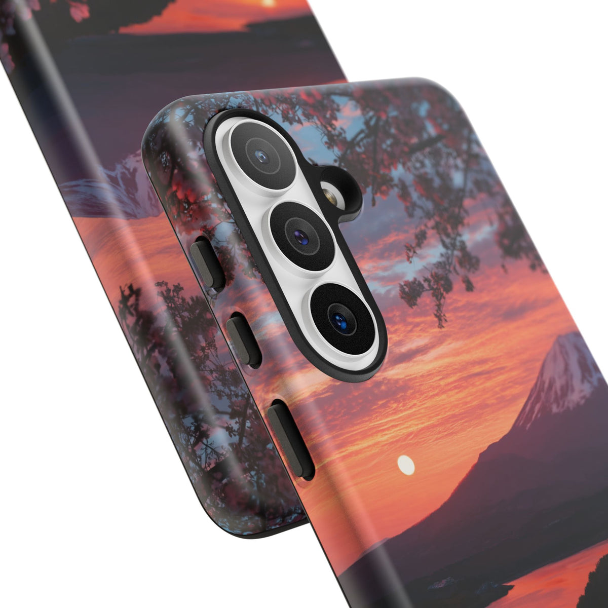 Fuji Moonlit Sakura Samsung Galaxy Tough Phone Case
