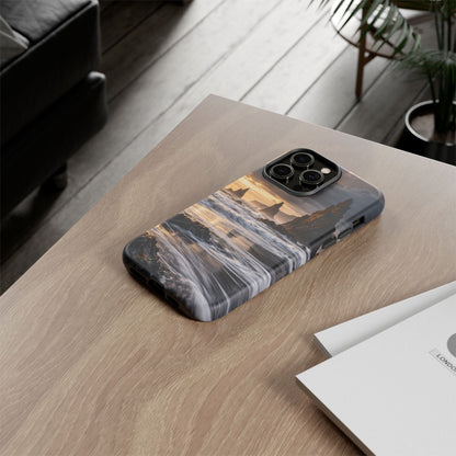 Black Sand and Silver iPhone Tough Case | black sand beach