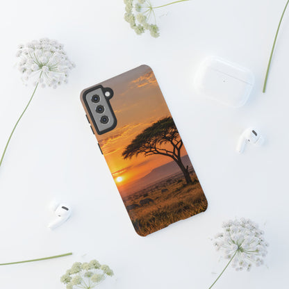 Amber Acacia Samsung Galaxy Tough Case | african sunset