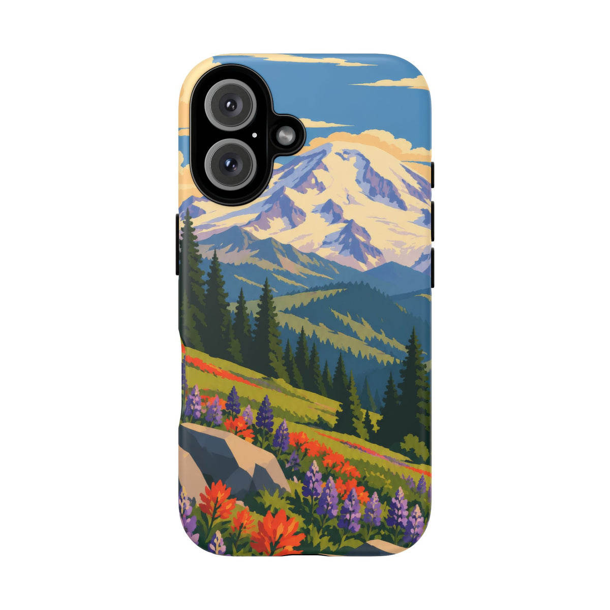Mount Rainier — Meadow Radiance iPhone Tough Case