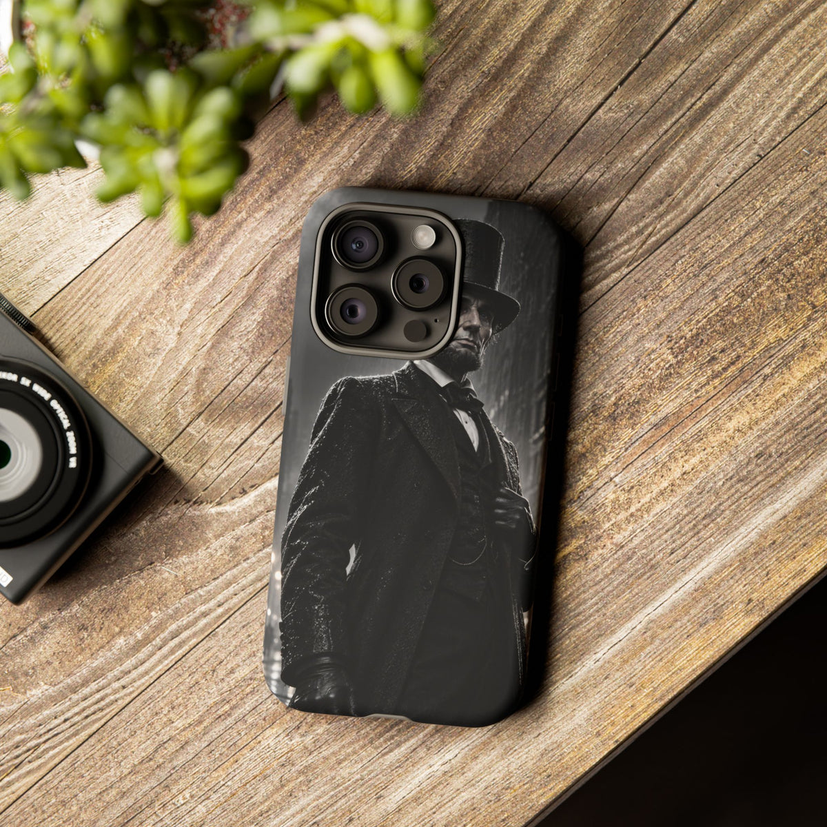 Abe after Midnight iPhone Tough Case | noir lincoln