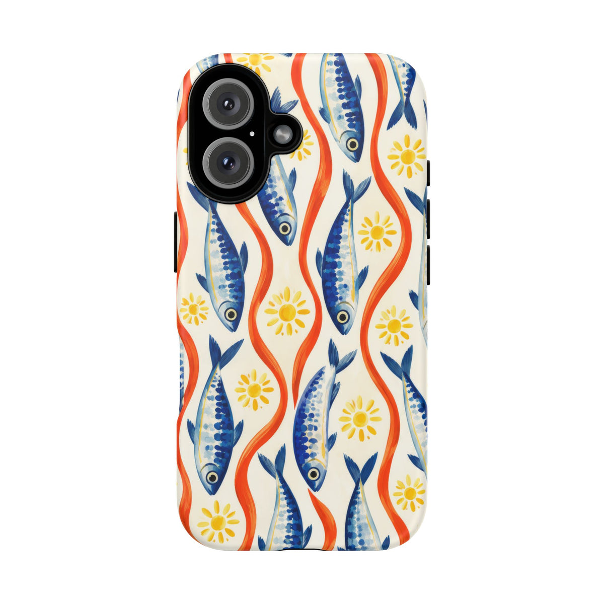 Sardine Social iPhone Tough Case | sardine print