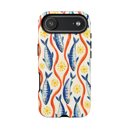 Sardine Social iPhone Tough Case | sardine print