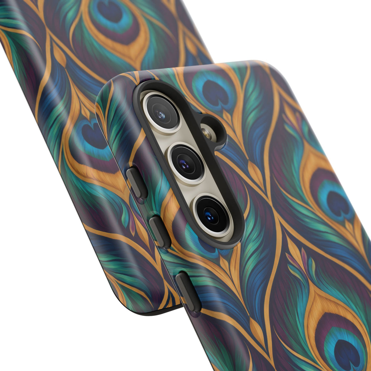 Peacock Nocturne Samsung Galaxy Tough Case | art deco
