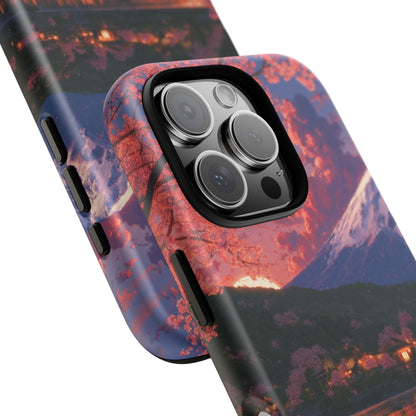 Sakura Lakeside Village iPhone Tough Phone Case
